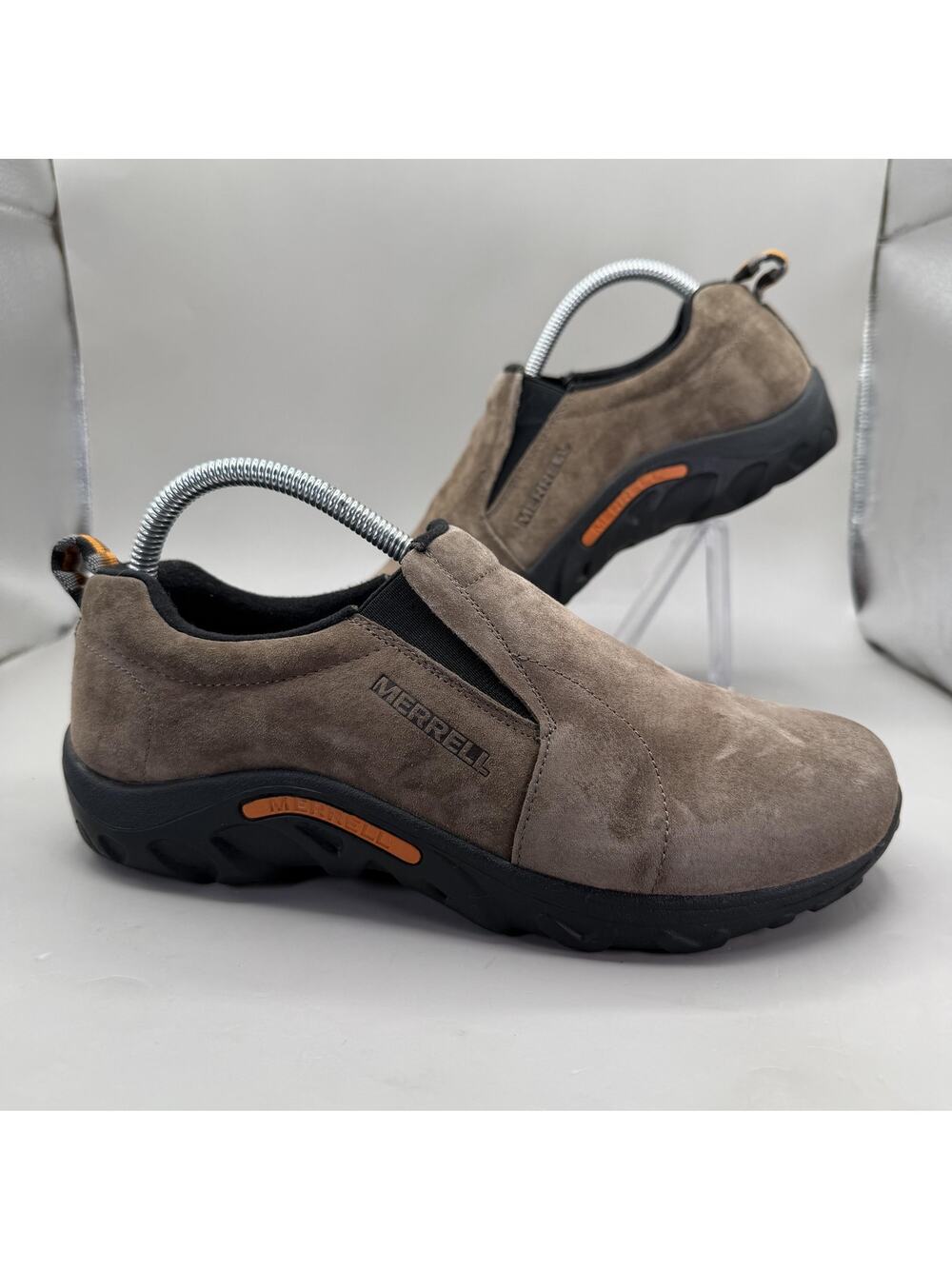 Merrell Jungle Moc Shoes Kids Size 6.5W Brown Suede Slip On Hiking Trail